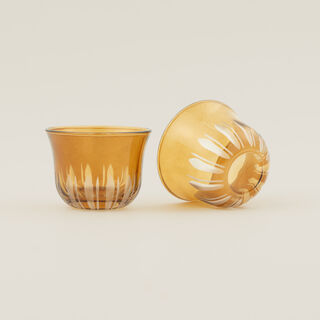 Dallaty 6pcs arabic coffee cup set, brown