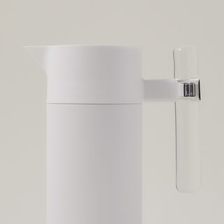 Steel Vacuum Flask 1.2L Arab Graph White