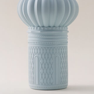Homez Dome Shaped Ceramic Ramadan Decorative Piece, Blue 14.5*14.5*30Cm