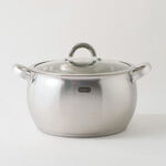 Alberto stainless steel pot with lid, silver 6.5L image number 0