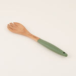 Alberto Wooden Serving Fork, Green, 37 Cm image number 0