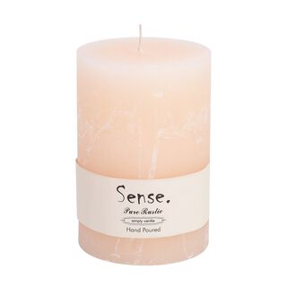 Pillar Candle Sense Rustic Ivory 