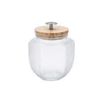 Glass Storage Jar With Wooden image number 0