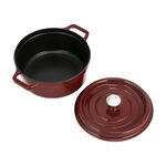 Alberto cast iron maroon pot 28 cm image number 3