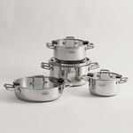 Alberto stainless steel 8pcs cookware set, silver image number 0