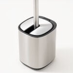 Cottage square autolid plastic toilet brush, silver image number 2