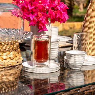 طقم شاي وقهوة عربي 18 قطعة