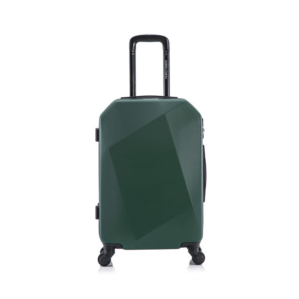 4 Piece Dark Green Abs Travel Bag Set Diamond image number 10