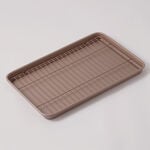 Alberto cookie pan with metal rack, champagne metal, 15 inch image number 0