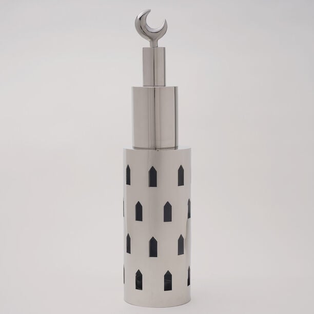 Homez Ramora Collection Lantern, Silver, 11*11*47 Cm image number 0