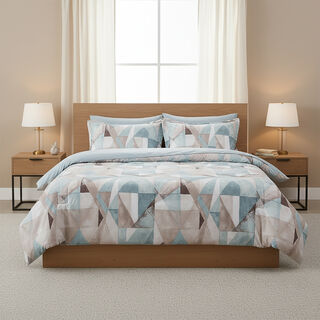 Cottage microfiber 6pc super king comforter set 250*260cm