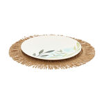 La Mesa brown plate mat with crochet 1 pc 34cm image number 1