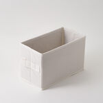 Homez Clothes Organizer Storage Box Polyester, Beige 34*27*22Cm image number 0