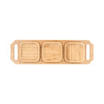 3Pcs Bamboo Plate Set with Tray 41*12* 3.5Cm image number 2