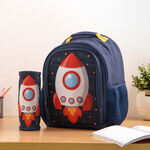 Large backpack with pencil case  ,15 inches , Rocket image number 1
