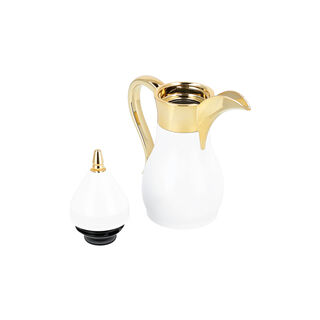 Dallaty mini vacuum flask white/gold 300 ml
