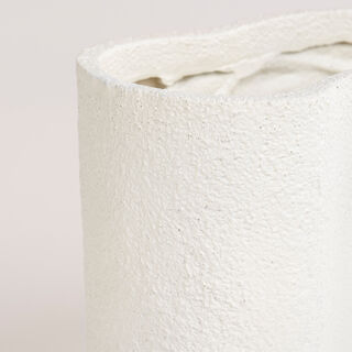 Homez off white resin plant pot 26.7*19*23.8 cm