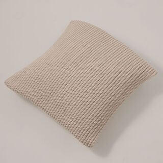 Boutique Blanche cotton square cushion cover 45*45cm, white