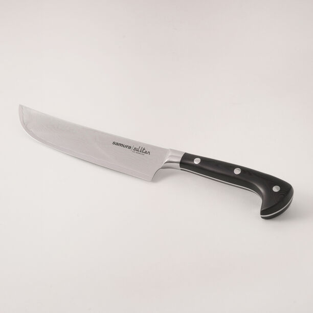 Samura damascus steel sultan chef's knife 7'',164mm in black image number 0