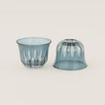 Dallaty 6pcs glass coffee cup set, blue image number 3