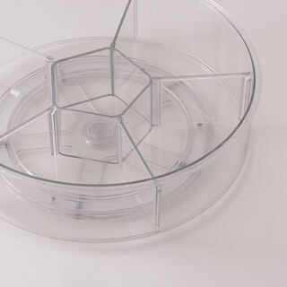 Fridge Organizer With Slots Lazy Susan