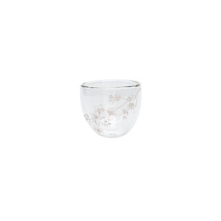 Dallaty white porcelain and glass Tea and coffee cups set 18 pcs