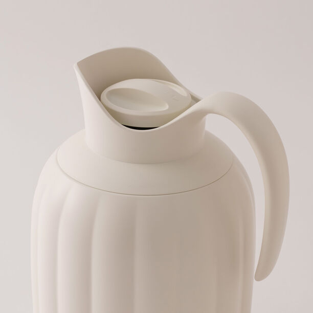 Dallaty Plastic Vacuum Flask, Off White 1L image number 2