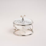 Dallaty white porcelain nut bowl with stand image number 0