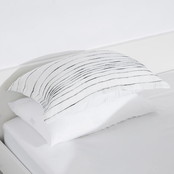 Cottage 6pcs stripes white king comforter set, 220*240cm image number 8
