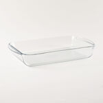 Pyrex 2 Pieces Clear Glass Mixed Roaster Set, 2.2L + 2.7L image number 1