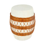 Ceramic Stool With Ratan Design image number 1