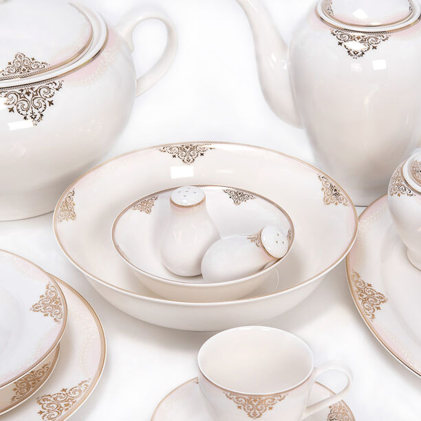 La Mesa 85 Pieces Porcelain Dinner Set image number 1