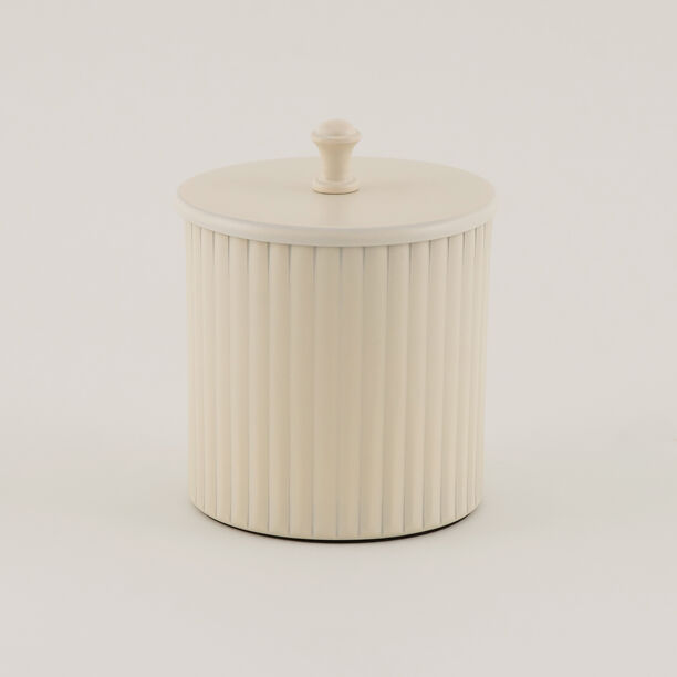 Homez Bath Canister Stainless Steel Beige 11 Cm image number 1