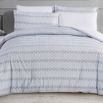 Cottage 6 Pcs Microfiber King Comforter Set, Grey, 230*250Cm image number 0