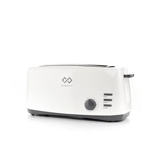 Classpro Toaster, 1400W, 2 Long Slots, Plastic Cool Touch, Indicator Light, 1 6 Levels.