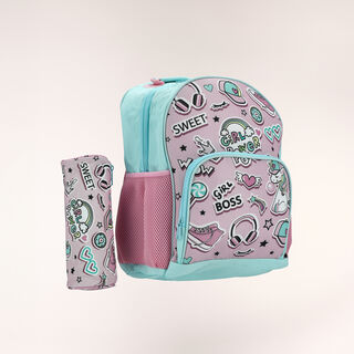 Small backpack with pencil case  ,12 inches , Sweet
