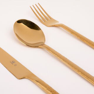 La Mesa gold stainless steel cutlery set 20 pc