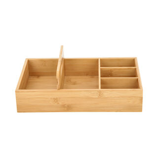 Alberto Bamboo Utensils Holder Box 