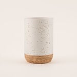 Homez White Polyresin Bathroom Tumbler, 7*7*11 Cm image number 1