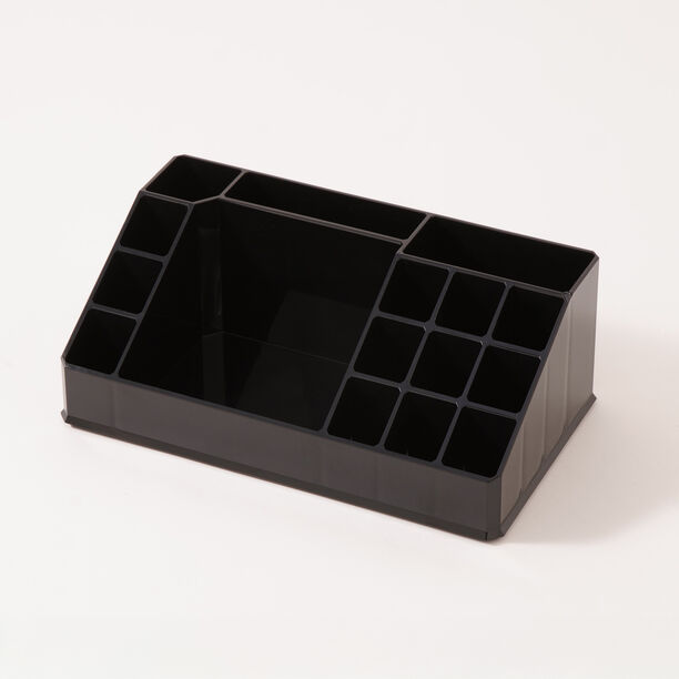 Homez plastic cosmetic organizer, black 22.3*12.7*8cm image number 0