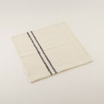 Homez White Vertical Stripe Cushion Cover, 45*45Cm image number 0