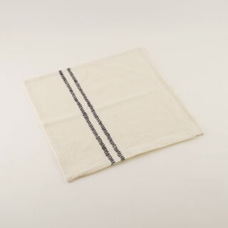 Homez White Vertical Stripe Cushion Cover, 45*45Cm