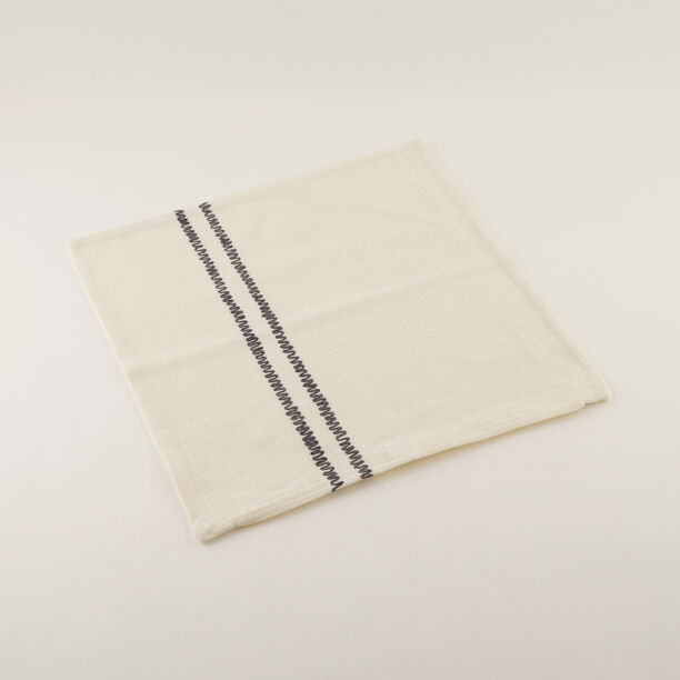 Homez White Vertical Stripe Cushion Cover, 45*45Cm image number 0