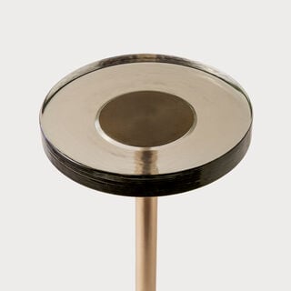 هومز طاولة مشروبات كابري، ذهبية 28*28*64 سم