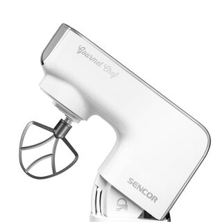 Sencor white stainless steel 3 in 1 stand mixer 1000W, 5.5L
