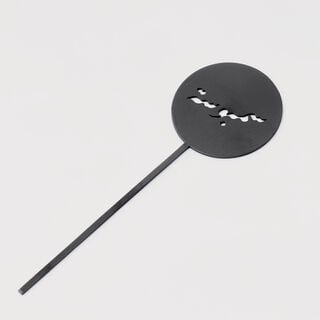 La Mesa Food Stand Set, Matt Black, 4 Pieces