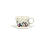 Off white stoneware English coffee cups set 8 pcs image number 2