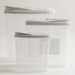 Pentola 3pcs plastic food storage container 1.25L, 2.9L, 5.3L image number 5