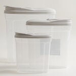 Pentola 3pcs plastic food storage container 1.25L, 2.9L, 5.3L image number 5
