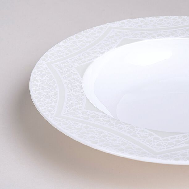 La Mesa white porcelain 18 pc dinner set image number 5